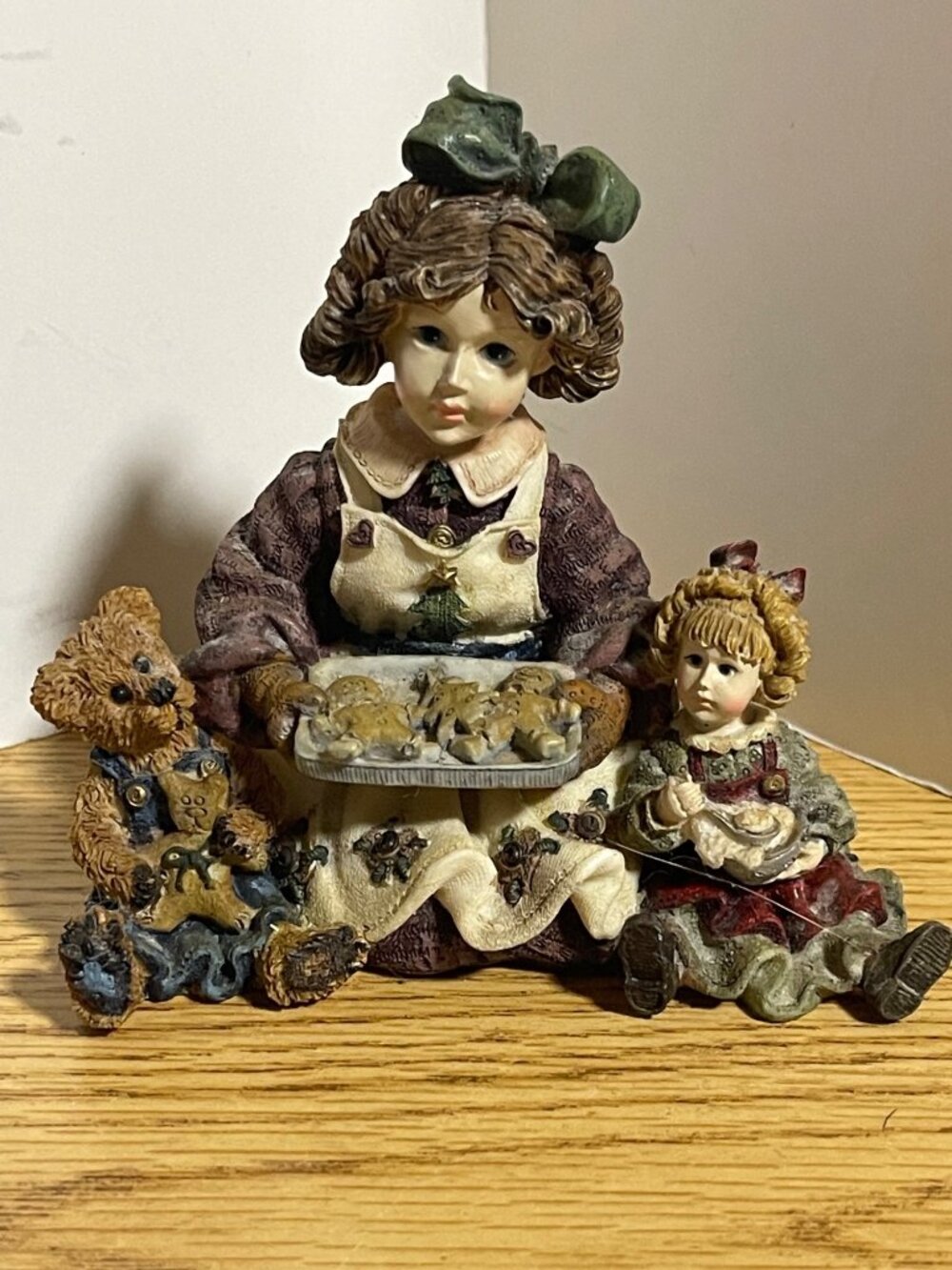 Jean with Elliot and Debbie The Bakers Boyds Bears Dollstone Collection VTG 96